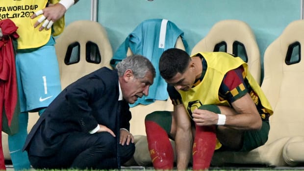 Cristiano Ronaldo en la banca ante Suiza